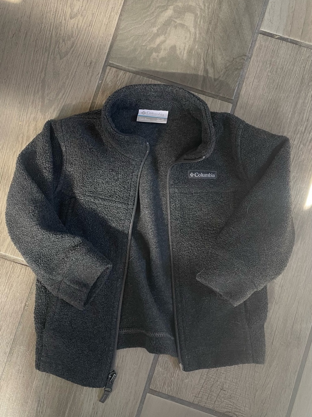 Columbia Black Sherpa Full-Zip Jacket